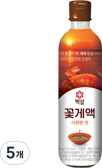 백설 꽃게액, 500g, 5개