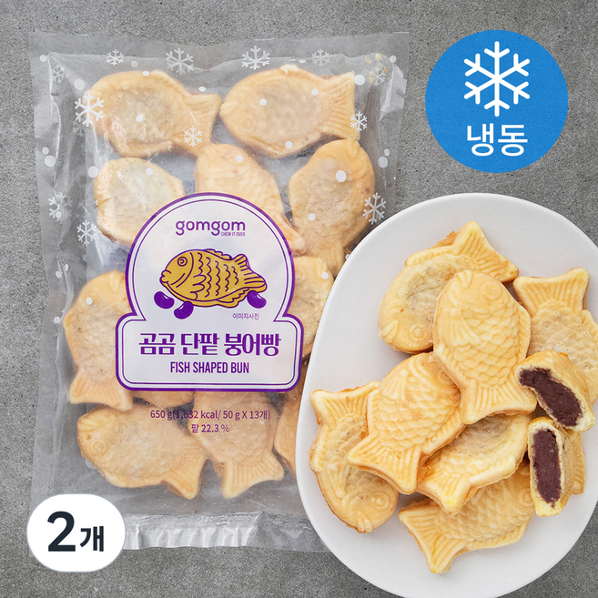 곰곰 단팥 붕어빵, 600g, 2개입, 2개