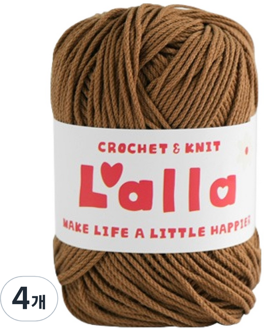 앵콜스 랄라 뜨개실, 04 카멜, 4개