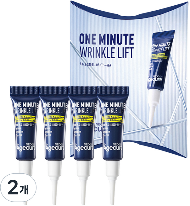 네오젠 에이지큐어 원미닛 링클 리프트 아이크림 4p, 12ml, 2개