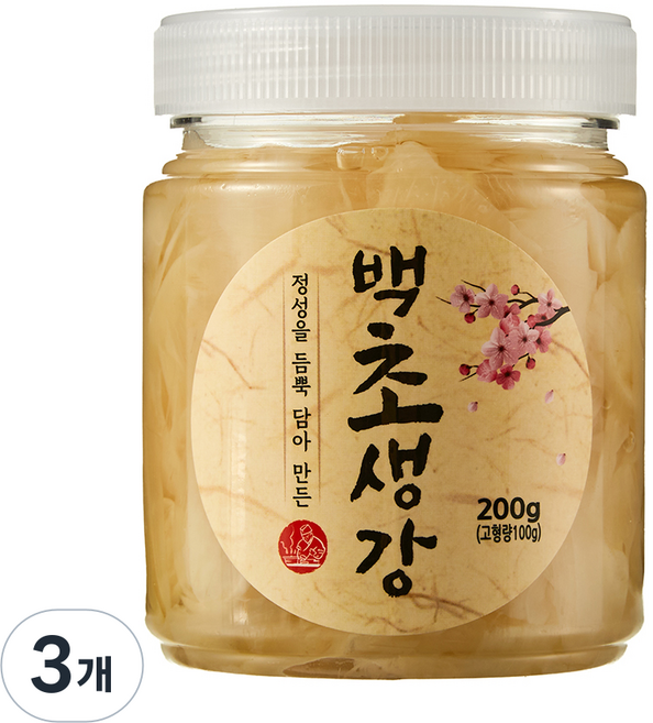 이엔푸드 페트 백초생강, 200g, 3개