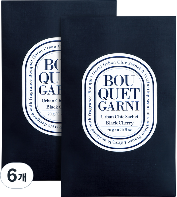 부케가르니 어반시크 샤쉐, 20g, 6개, 블랙체리