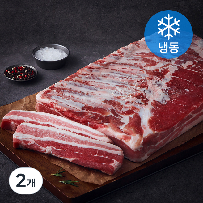 MAUM 한판 그대로 통삼겹살 (냉동), 2개, 5.7kg