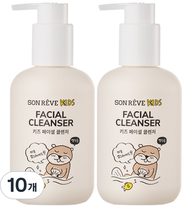 쏭레브 키즈 페이셜 클렌저, 180ml, 10개