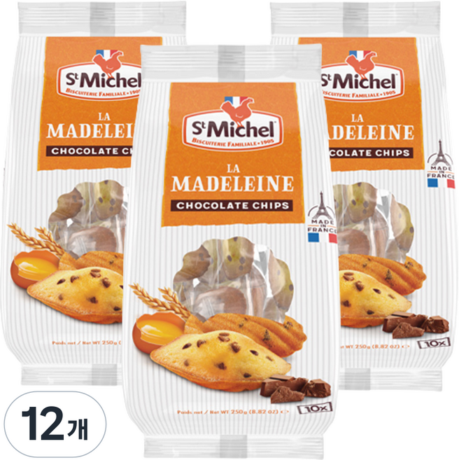 생미쉘 초코칩 마들렝, 12개, 250g