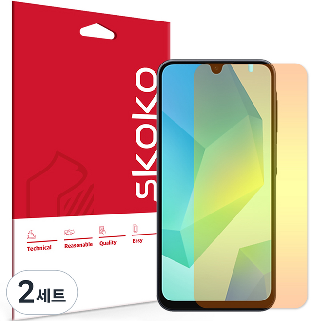 스코코 블루라이트차단 시력보호 액정보호필름 3p 세트, 2세트