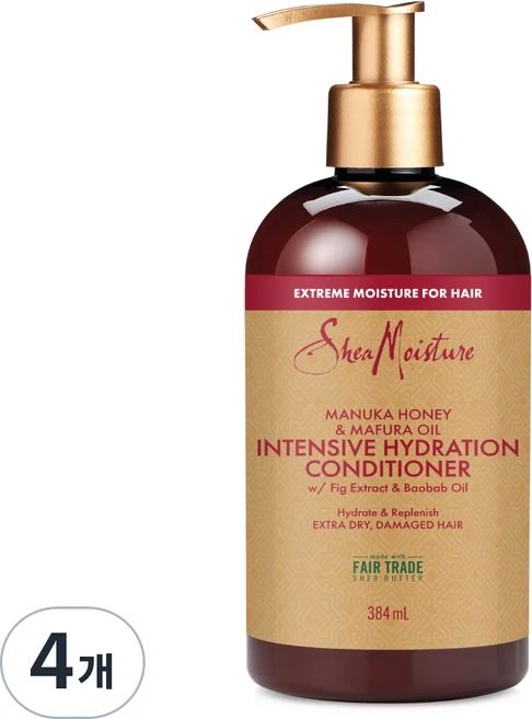 시어모이스처 마누카허니 & 마푸라오일 컨디셔너, 4개, 384ml - 쿠팡