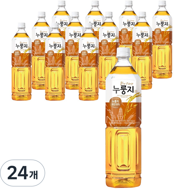 웅진 맑게 우려낸 누룽지 차, 1.5L, 24개