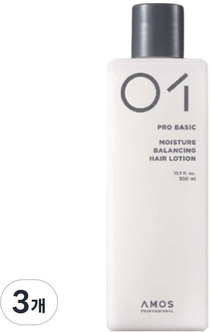 AMOS PROFESSIONAL 愛茉詩 保濕平衡護髮乳, 300ml, 3個