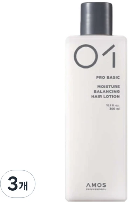 아모스프로페셔널 모이스쳐 밸런싱 헤어로션, 3개, 300ml - 쿠팡