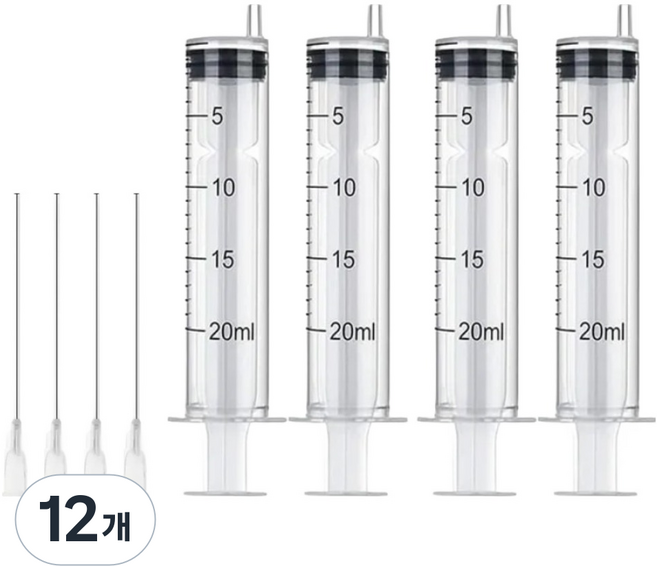 Daon Select 噴墨印表機無限補充吸墨針管 20ml, 12個, 混合顏色