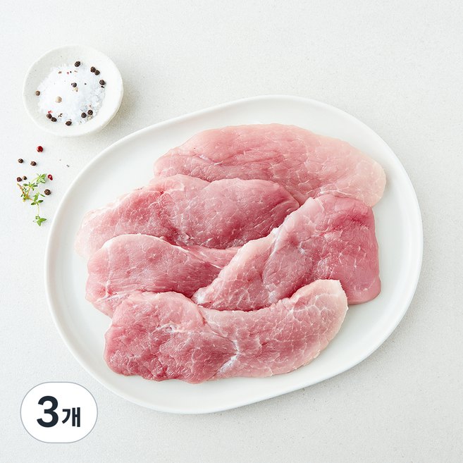 한돈 뒷다리 구이용 (냉장), 3개, 1kg