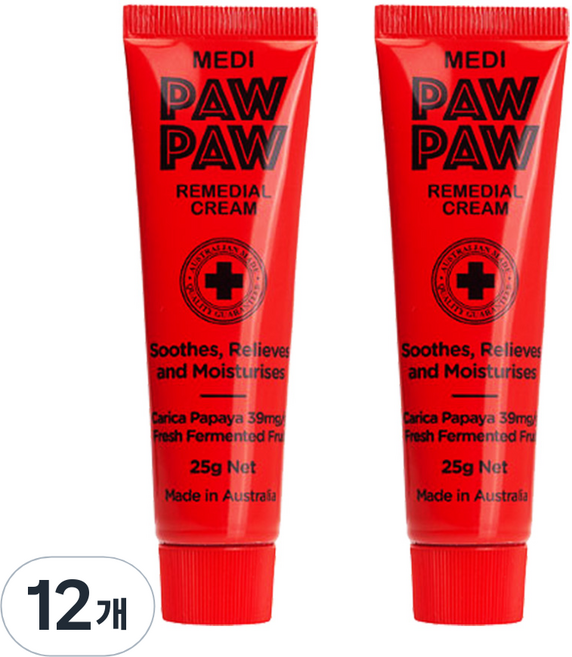 MEDI PAW PAW 澳洲木瓜修護乳霜, 25g, 12條