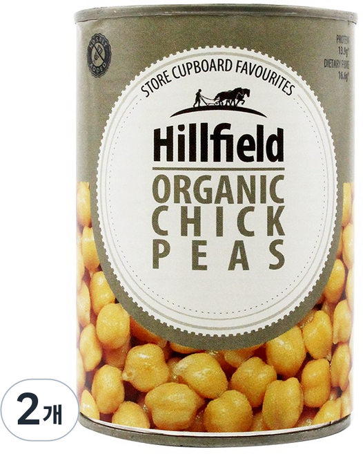 힐필드 유기농 병아리콩, 2개, 400g