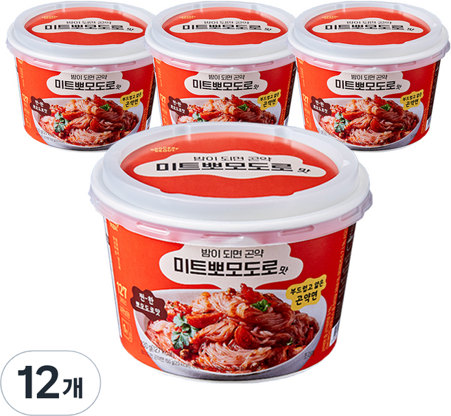 그로서리서울 밤이되면 곤약면 미트뽀모도로맛, 230g, 12개
