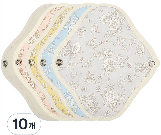 위즐리 면생리대 색상골고루, 미니 무방수, 1개입, 10개