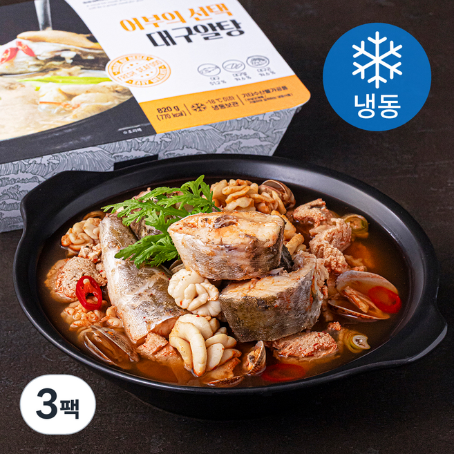 해슬로 어부의 대구알탕 (냉동), 820g, 3팩