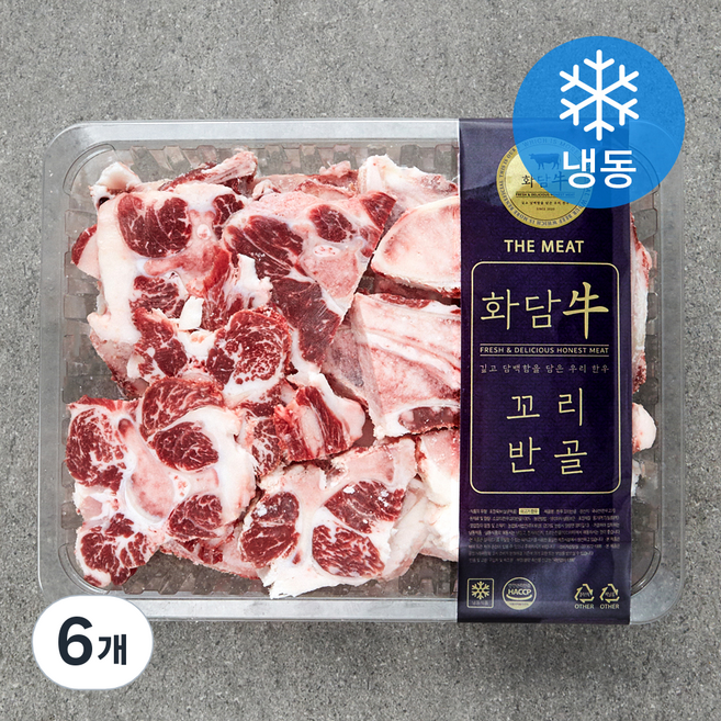 화담우 한우 꼬리반골 탕 육수용 (냉동), 6개, 2kg