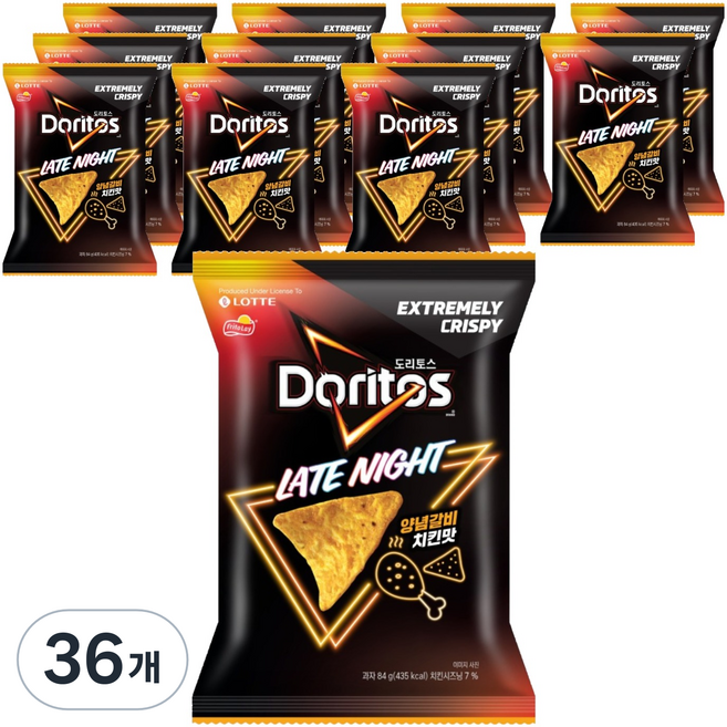 도리토스 양념갈비치킨맛, 84g, 36개