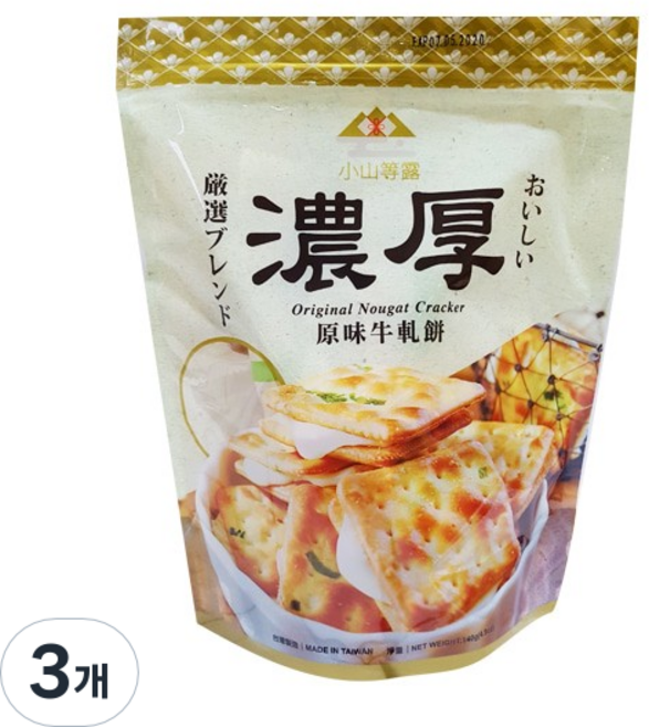 밤부 오리지널 누가크래커, 140g, 3개