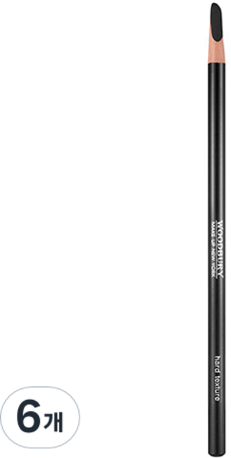 우드버리 하드텍스처 아이브로우 4g, Ebony Black, 6개