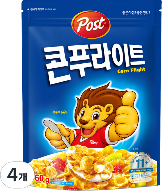 포스트 콘푸라이트 시리얼, 660g, 4개