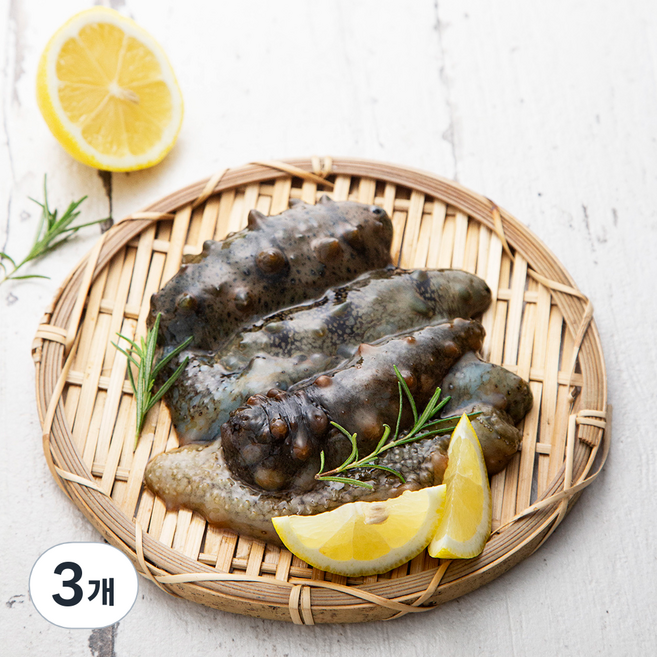 직접 손으로 채취한 남해안 자연산 해삼, 240g, 3개