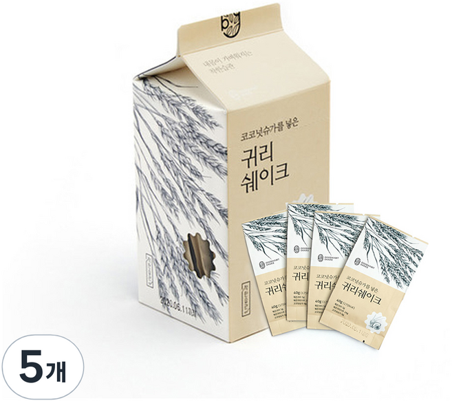 착한습관 코코넛슈가를 넣은 귀리 쉐이크 4개입, 160g, 5개