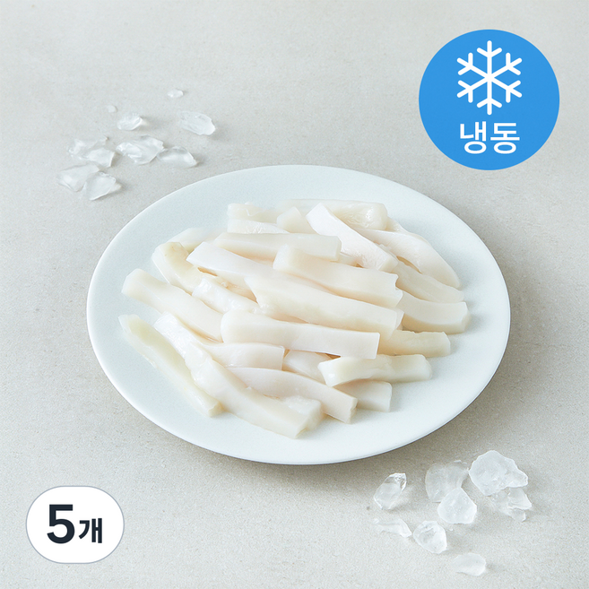비비수산 손질 대왕오징어 몸채 (냉동), 5개, 500g