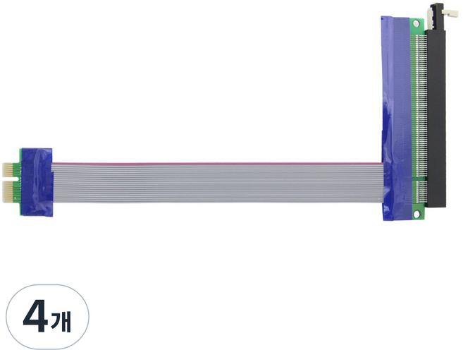 Coms PCI Express 1x to 16x PCI-E 延長轉接器 20cm, BT317, 4個