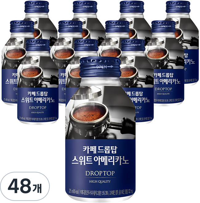 광동제약 카페 드롭탑 스위트 아메리카노, 275ml, 48개