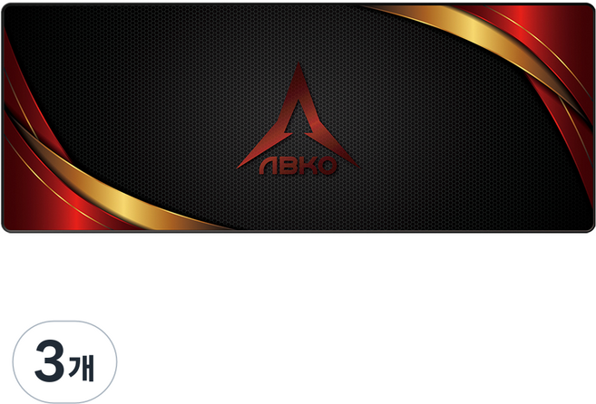 앱코 샤이닝 방수 게이밍 장패드, 혼합색상, 3개
