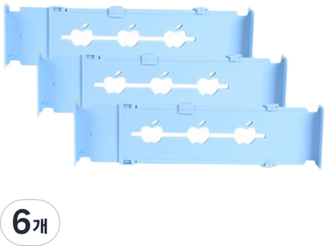 [마이닝] 서랍정리대, 블루, 6개