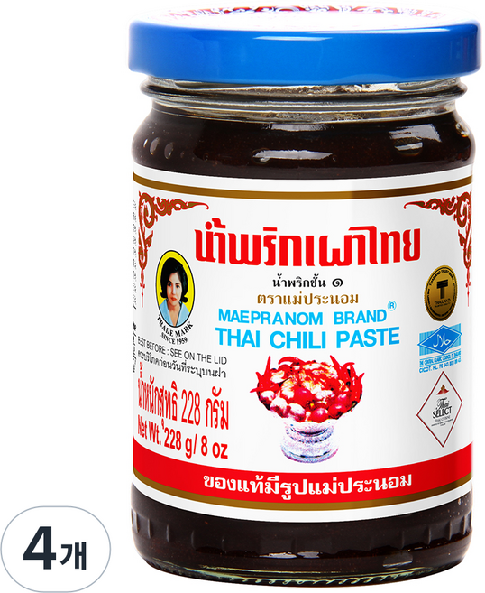 메프라넘 칠리 페이스트, 228g, 4개