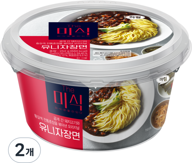 더미식 유니자장면 한 그릇 252g, 2개