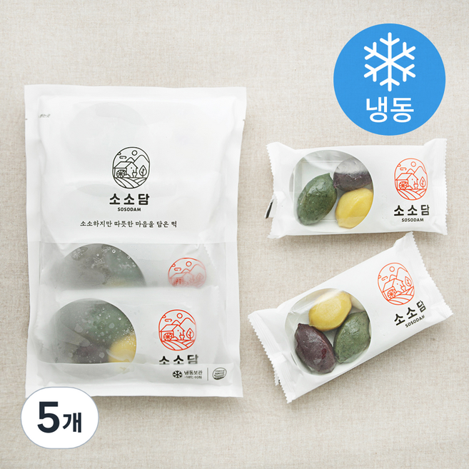 소소담 깨송편 4개입 (냉동), 400g, 1개입, 5개
