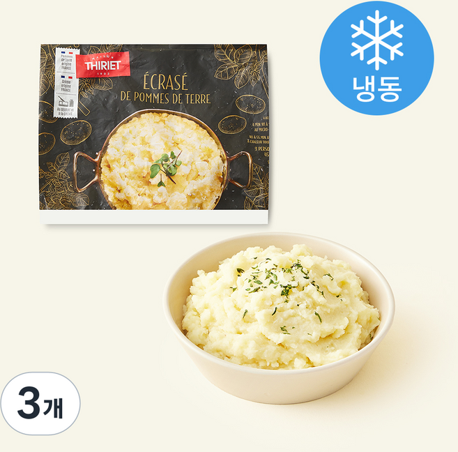 THIRIET 매쉬드 포테이토 (냉동), 450g, 3개