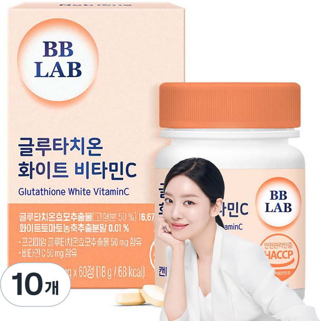 비비랩 글루타치온 화이트 비타민C, 60정, 10개