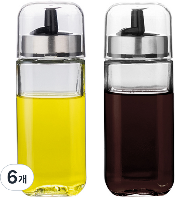 시노글라스 실리콘 오일&간장병, 100ml, 6개
