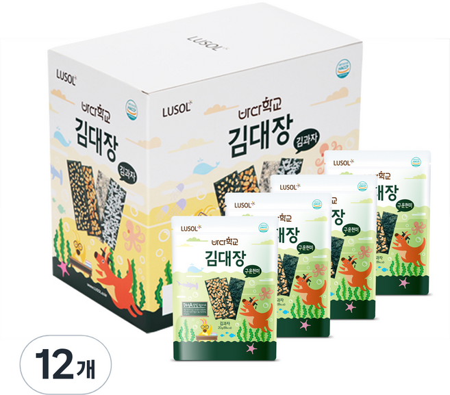 루솔 바다학교 김대장 김과자, 12개, 20g