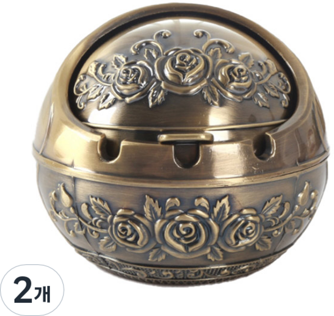 All Nine復古金屬菸灰缸 S, B金, 2個