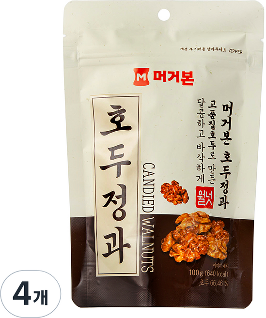 머거본 호두정과, 100g, 4개