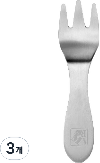 라임올리브 스텐304 디저트 미니 포크, 실버, 3개