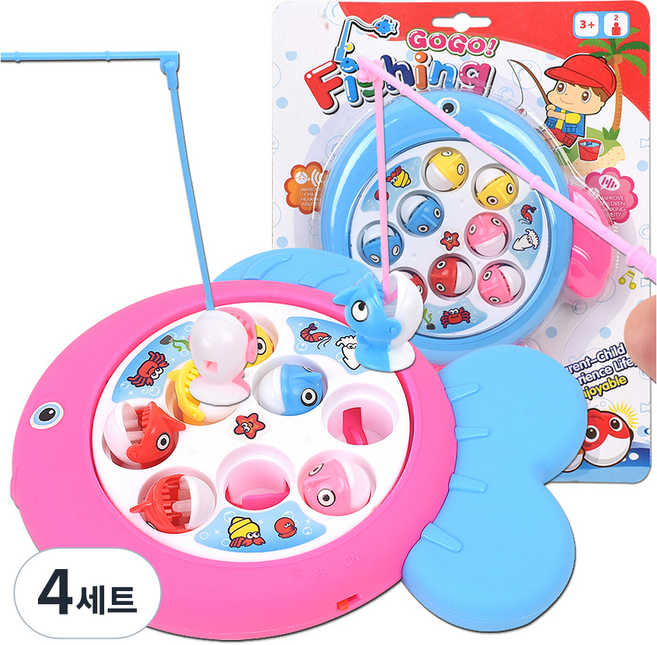 OZ TOY GOGO 釣魚遊戲套組, 4套, 隨機出貨