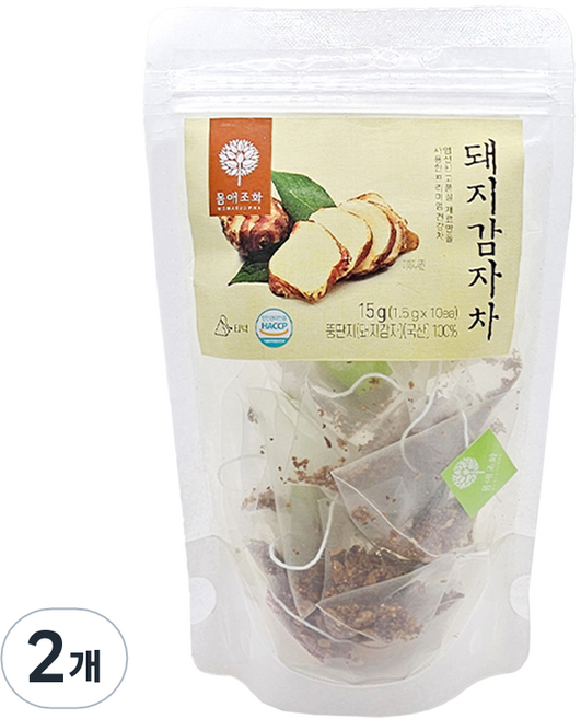 몸애조화 돼지감자차 티백, 1.5g, 2개, 10개입