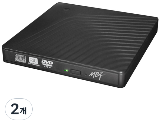 엠비에프 USB 3.0 A & C타입 외장 ODD DVD-RW, MBF-U3ODD, 2개