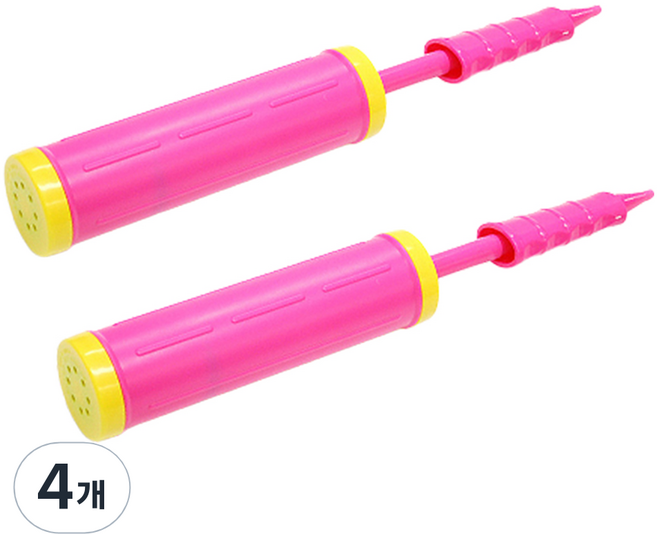 파티쇼 손펌프 공기주입기, 핑크, 4개