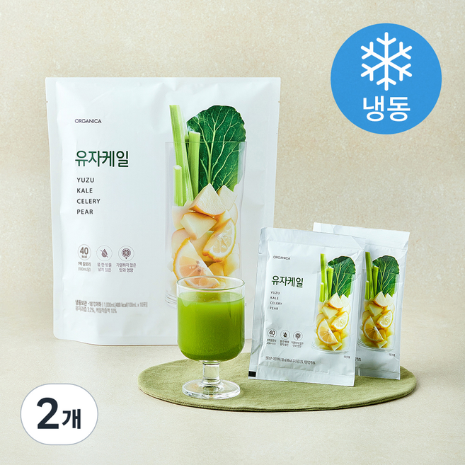 올가니카 유자케일 10포 (냉동), 2개, 1L