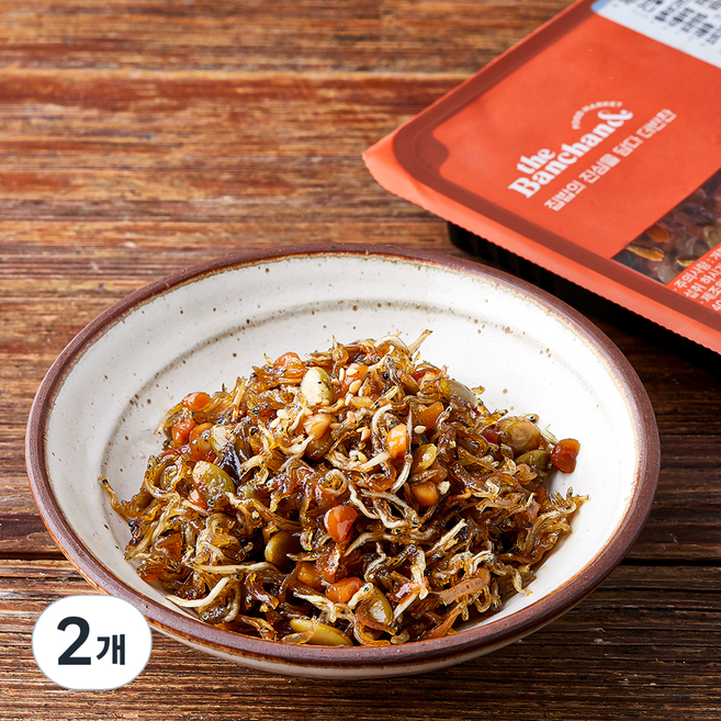 더반찬 마늘멸치 볶음 반찬, 80g, 2개