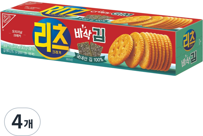 리츠 크래커 바삭김, 4개, 73g